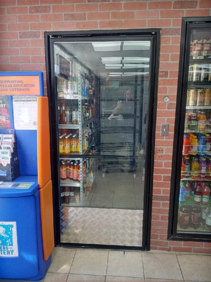 Beer Cave Glass Door high quality